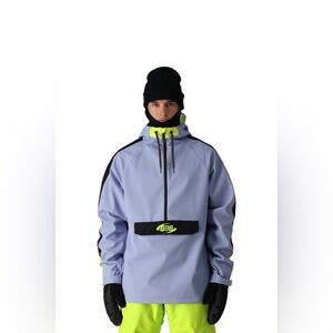 686 Waterproof Anorak 2025 (Mens) | Purple Impression Colorblock